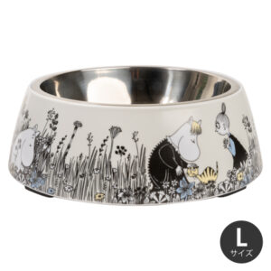 ムーミン ペットフードボウル L グレー 650ml MOOMIN PETS by muurla