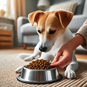ドッグフードを食べている犬1