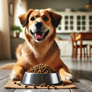 ドッグフードを食べている犬1