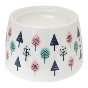 ネコちゃんの高さがある食器 SS 北欧柄 猫用フードボウル