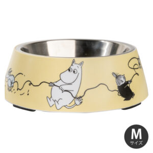 【在庫切れ】ムーミン ペットフードボウル M イエロー 325ml MOOMIN PETS by muurla