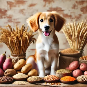 犬と穀物・イモ類・豆類など