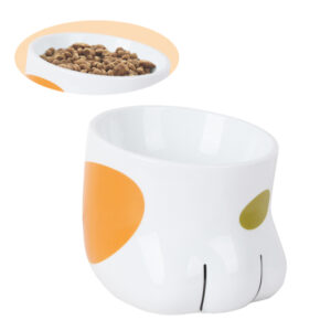 猫の手型フードボウル ネコ用ペット皿 HEBENA